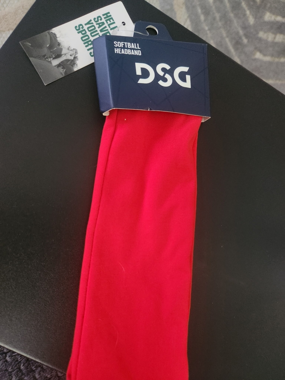 DSG Red Headband - Stretch Athletic Hairband